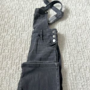 Treasure and bond black washed denim overalls
